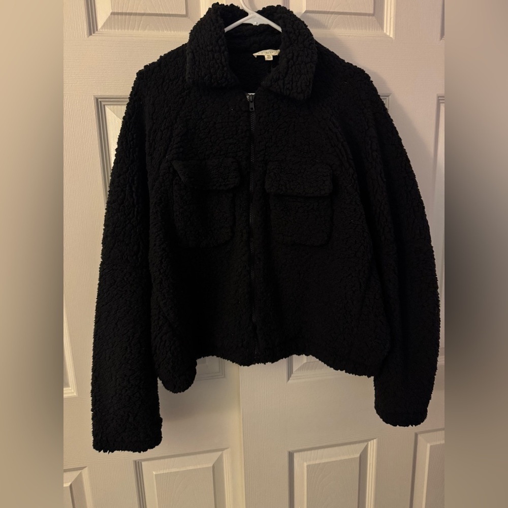 La Hearts Black Teddy Jacket